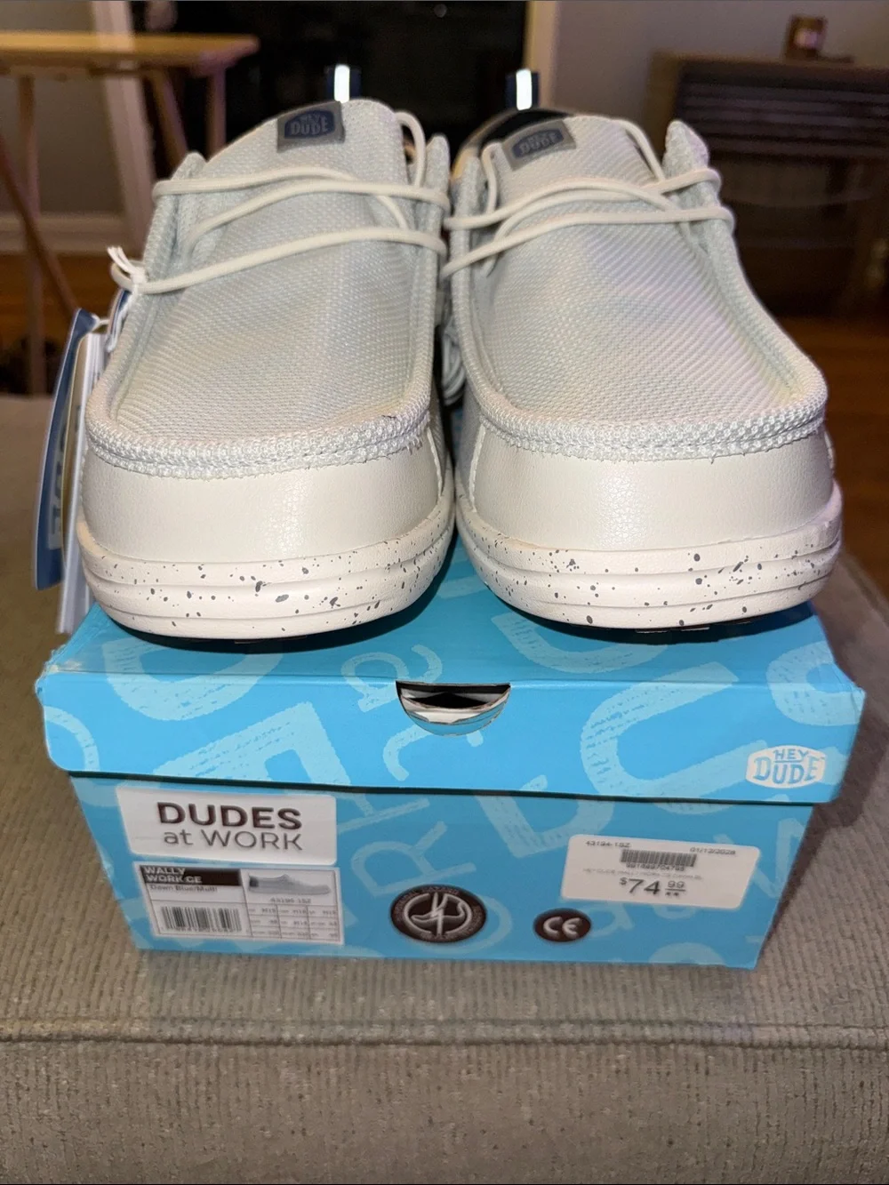 Hey Dude DUDES at WORK Wally Work CE in Dawn Blue/Multi